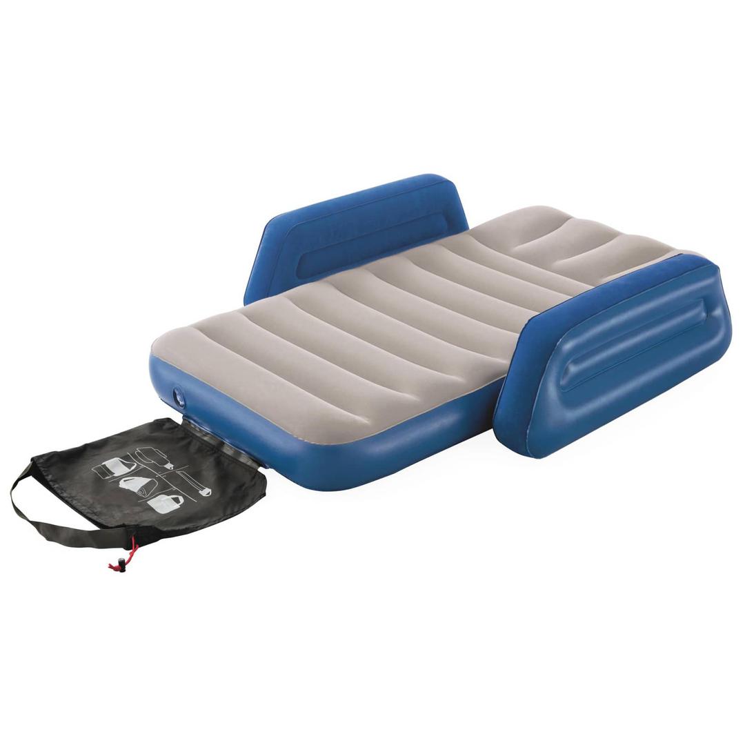 Bestway 1-Person Inflatable Air Bed for Kids Blue & Gray (76 x 145 x 18 cm)OutdoorOffers comfortable, peaceful & pleasant sleep time for your little ones while camping outside or staying indoors Ideal for children from 3 to 6 years old Features two armres